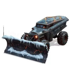 Cursed Winter Utility Interceptor 3D Model Low-poly 3D model