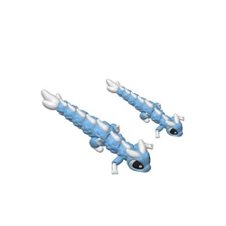 Cute Articulated dragon - ripple, big eyes