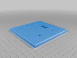 Double Gang Lightswitch Plate, Single Switch
