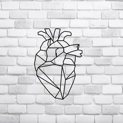 Heart - Geometric wall