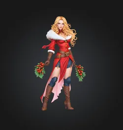 Holiday Female Posing