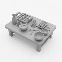 Japanese Food Pack for Playmobil - Sushi, Ramen, Bowls, Sake & Accessories (STL Set)