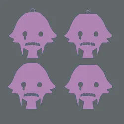 Keychain-Posa crona anime soul eater glasses