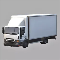 mini goods truck static model 3D print model