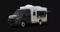 Modern Food Van 3D model