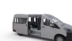 Passenger Transport Van Interior Seating Configuration 3D Model 3D model
