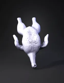 pink frog figurine with bumpy texture