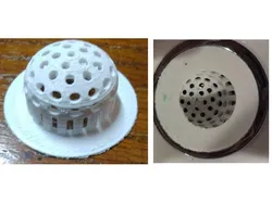 Remixed bathroom sink strainer