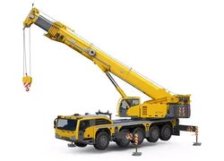 Terex Explorer 5500 Mobile Crane Rigged 3D model