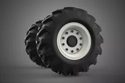 TRACTOR FARM TIRE TREAD TYRE LUG WHEEL RUBBER RIM GRIP OFF ROAD 3D model