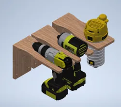 Wall mounted tool holders