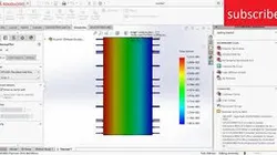 1 d thermal conduction Simulation in solidworks