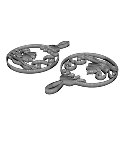 Christmas Ornament Earring 14.stl