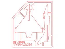 Eurofighter Typhoon Kit Card - LASER CUTTING