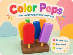 Juego de aprendizaje de clasificación Color Pops - Modelo de impresión 3D gratuito