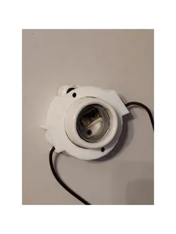 Porcelain Light Socket Safety Cover