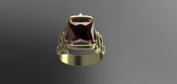 Ring Ruby Quetzalcoatl