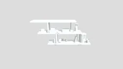 Shelf with random objects