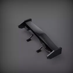 Spoiler tuning carbon industrial mechanical 3D model