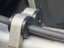 Steel flex brake line holder CBR1100XX