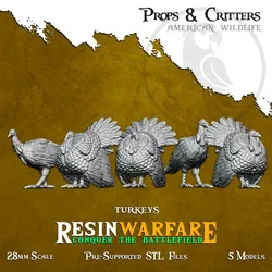 Turkeys - Props&Critters: Animals of the World