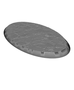 Asphalt 21 - Textured Oval bases set (8 pcs. 60–170mm)