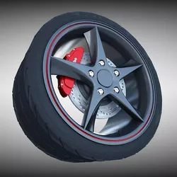Audi R8 Spyder Wheel 35330 3D model