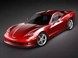 Chevrolet Corvette ZR1 mid-poly 3D model