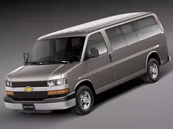 Chevrolet Express Passenger van 2001-2013 3D model