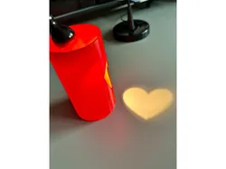 Heart Symbol Projection Tube