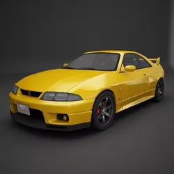 Nissan GTR- R33 3D model