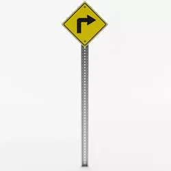 Right Turn Sign 3D model