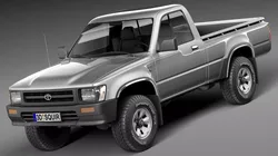 Toyota Hilux Pickup regular cab 1989-1997 3D model