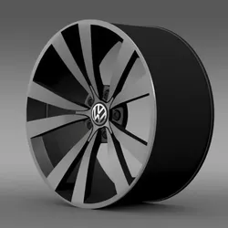 VW Beetle 2012 rim 3D model