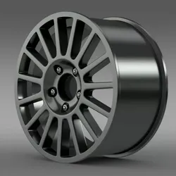 VW Polo R WRC rim 3D model