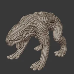 Alien Animal Creature – Sci-Fi Fantasy Beast | 3D Printable Model