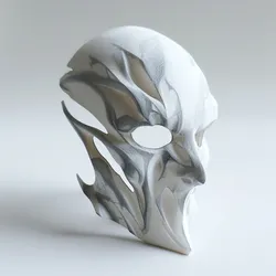 alien mask, cap mask, mask template, movie mask, warrior mask, art mask, scary mask, demon mask, 3D printed mask, front face only