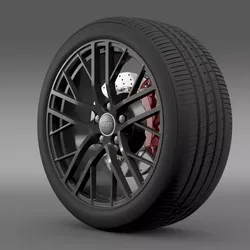 Audi R8 LMX  2014 wheel 3D model