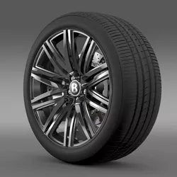 Bentley Continental GT Speed 2014 wheel  3D model