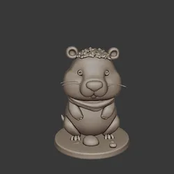 Capybara – Cute Relaxed Animal | 3D Printable Capybara Figurine Model
