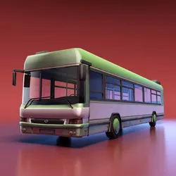 City Bus Low-poly 3D model