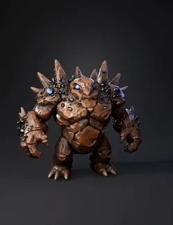 create an earth elemental boss for my game earth elemental is earth b