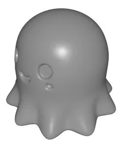 Cute 3D Ghost for Halloween