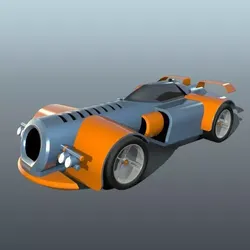 Fiction toy car concept  3D model