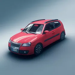 Hatchback Car 2 Low-poly 3D model