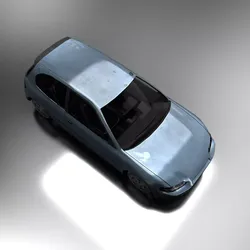Hatchback honda civic - honda civic Low-poly 3D model