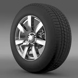 Jeep Wrangler Indian Summer 2014 wheel 3D model