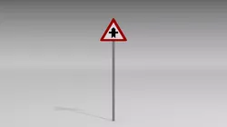 Junction with minor road 3D model