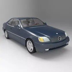 Mercedes S600 Studio Max obj 3D model