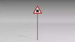 Road junction 3D model